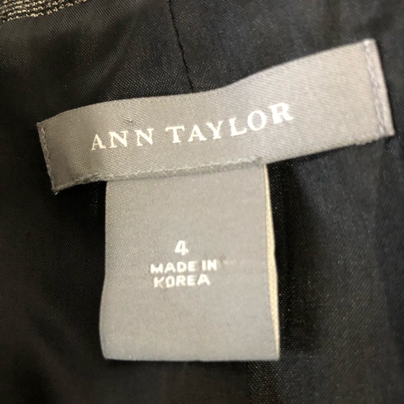 Ann Taylor Gray Wool Fitted Stretch Blazer - Picture 8 of 8